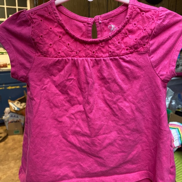 Little Girls Eyelet Trimmed Tee Children's Place - Picture 4 of 7